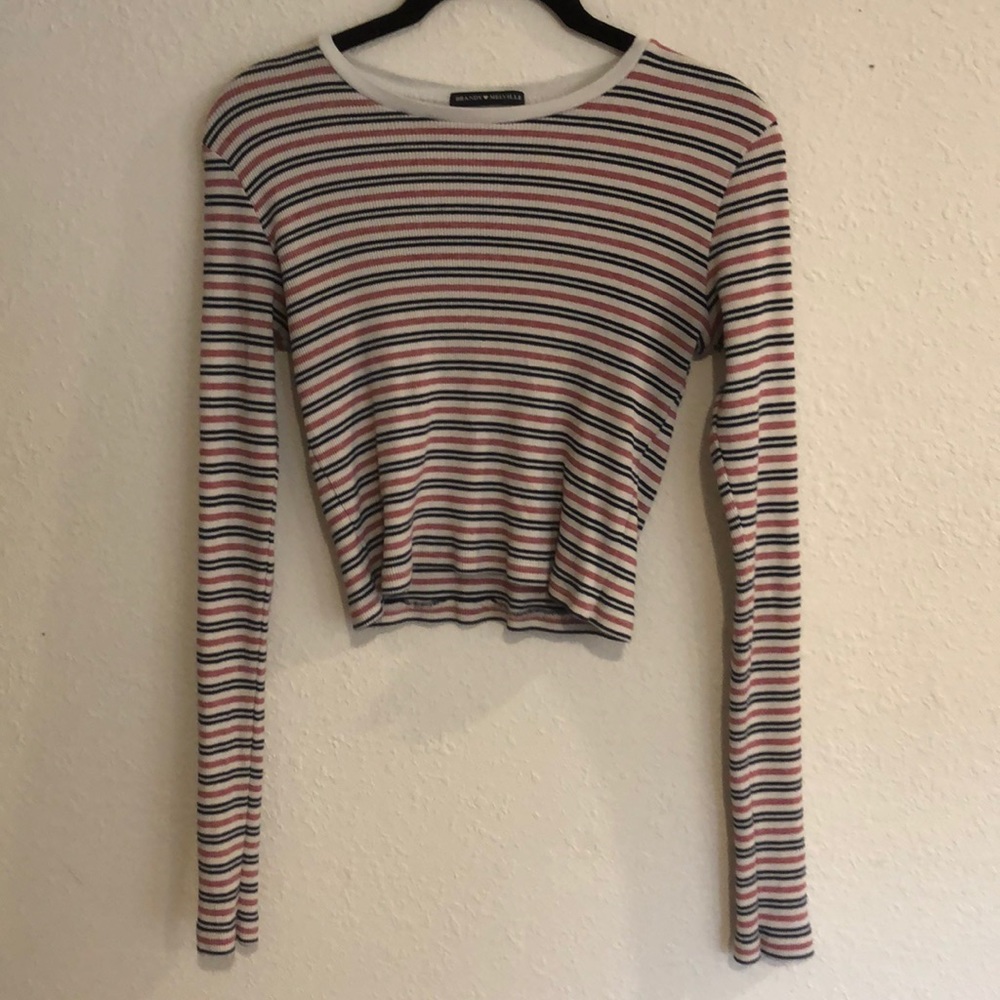 ⚡️ brandy melville striped santana top